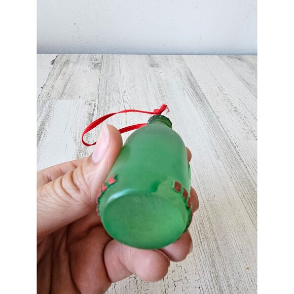 Cheer beer Santa glass ornament Xmas tree - Picture 6 of 8